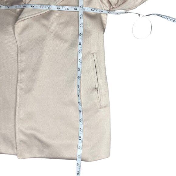 Adrianna Papell Champagne Blush Drape Front Blazer Small Office Classic Sleek - Picture 9 of 12